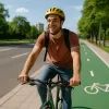 Велосипедист на маршруте
