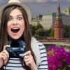 Туристка в Москве