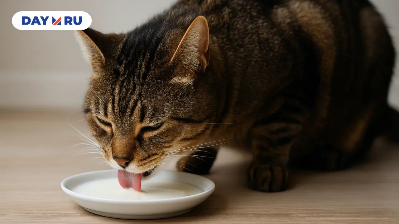 Кошке вредно молоко