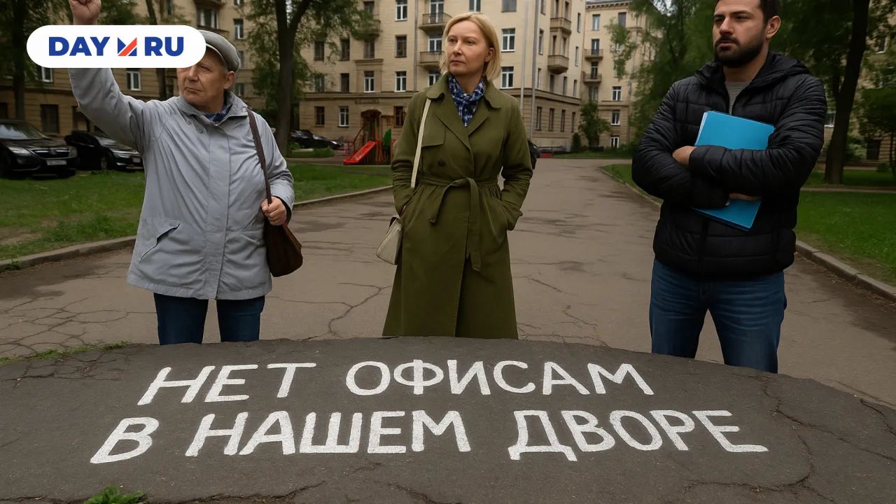 Жители отбили двор