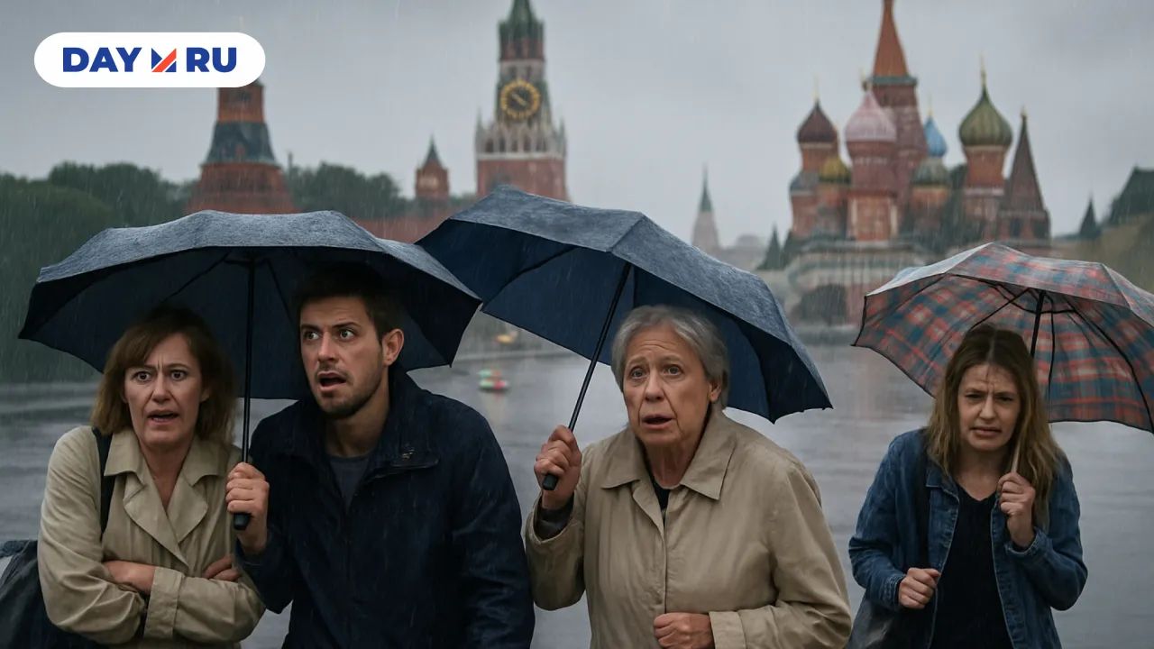 Москву заливает