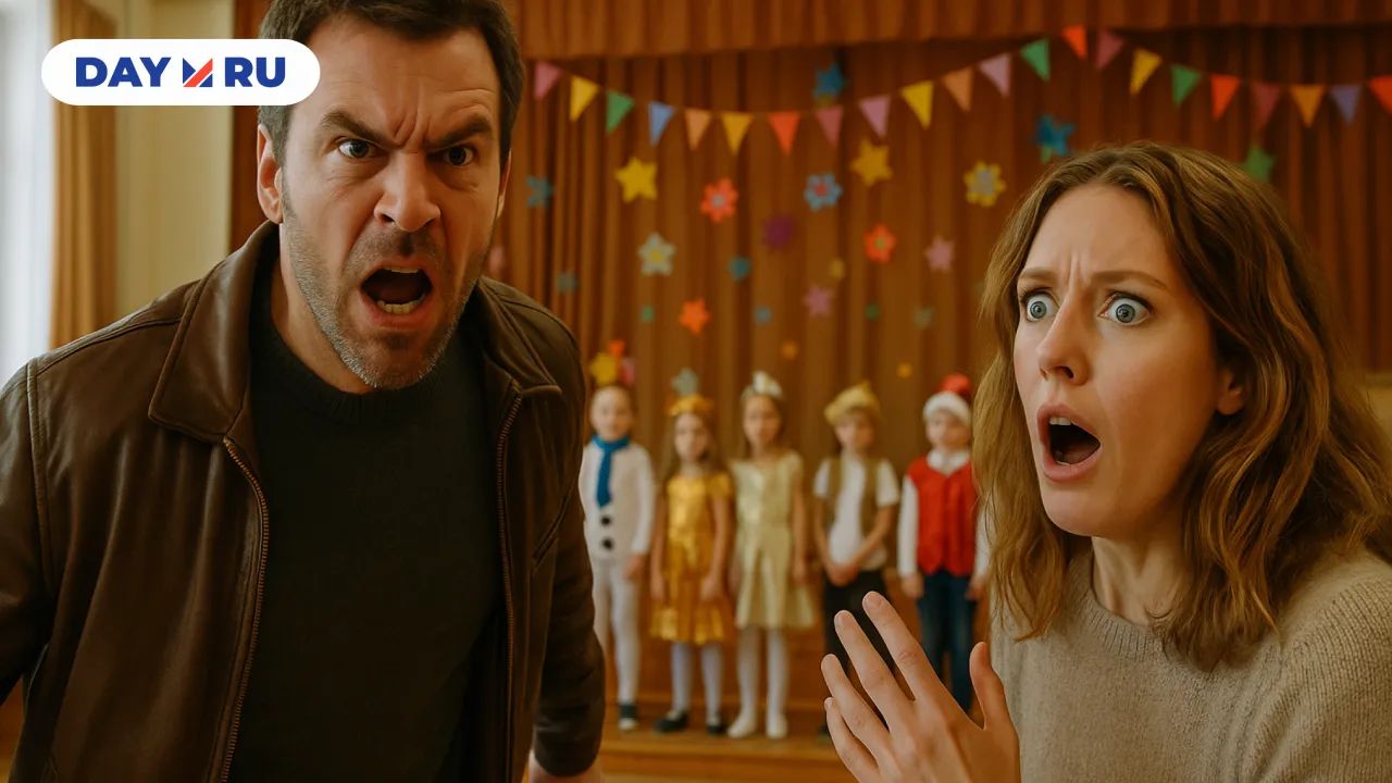 Бывшие супруги на детском утреннике