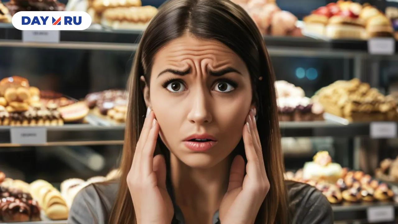 девушка кушать