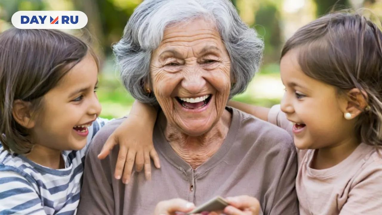 бабушка и внуки