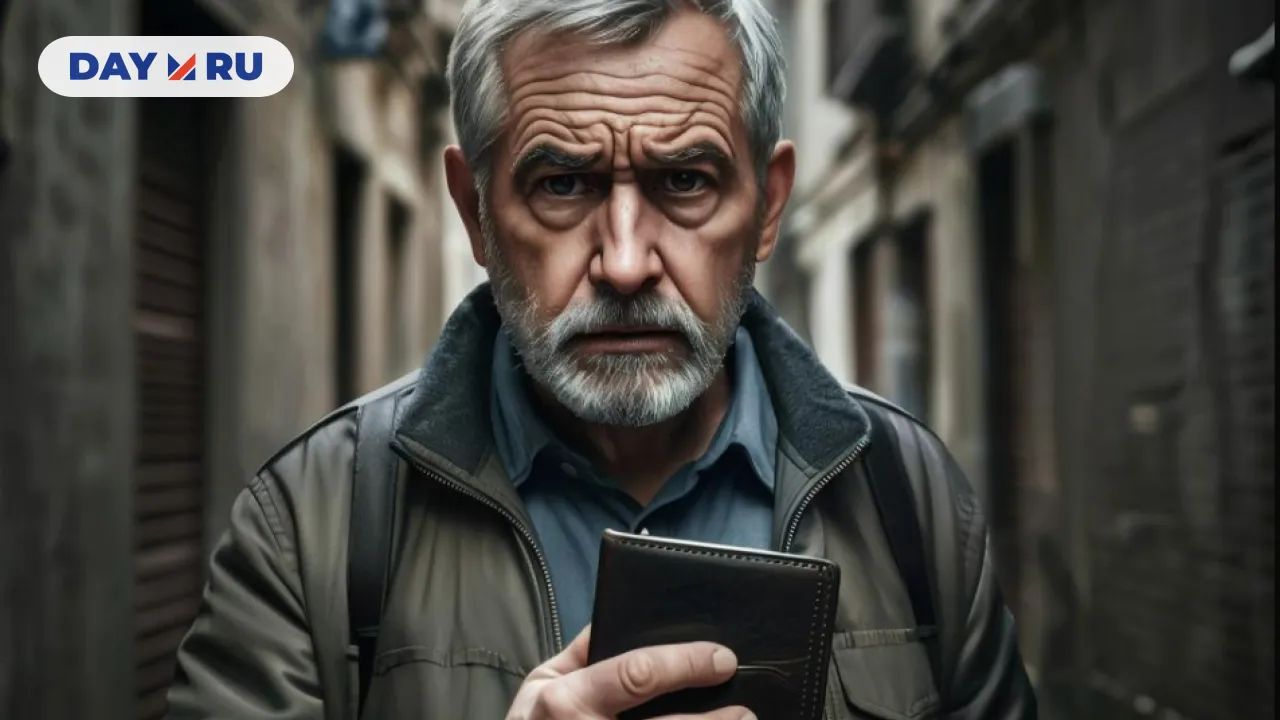 мужчина с кошельком