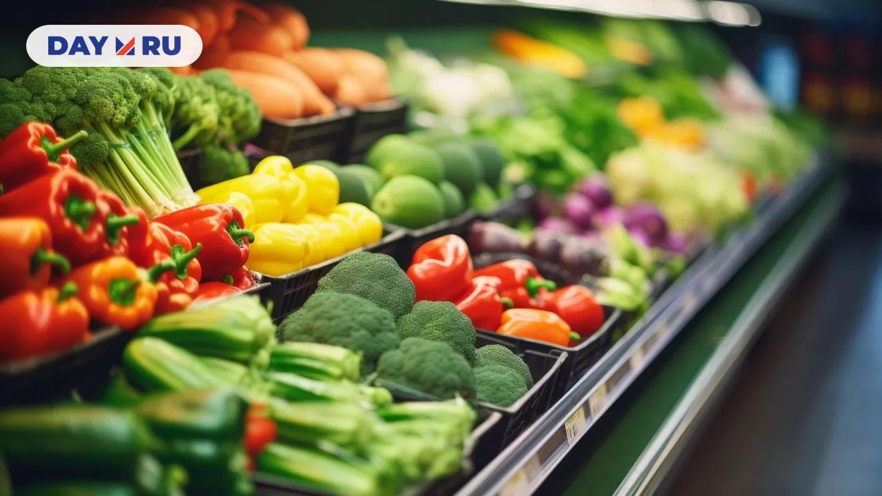 Овощи в супермаркете