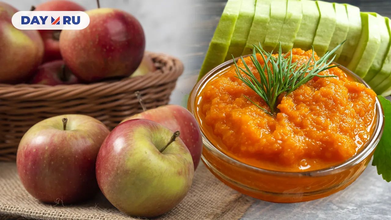 Кабачковая икра с яблоками