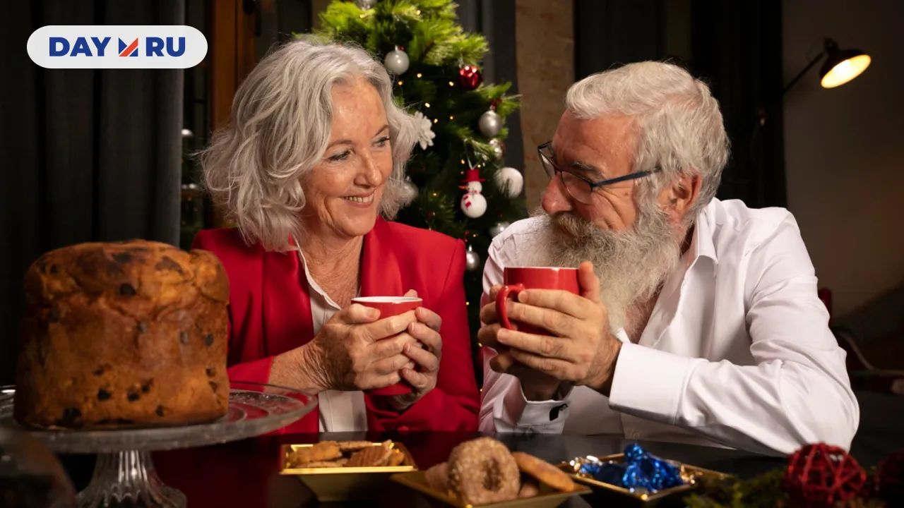 За праздничным столом