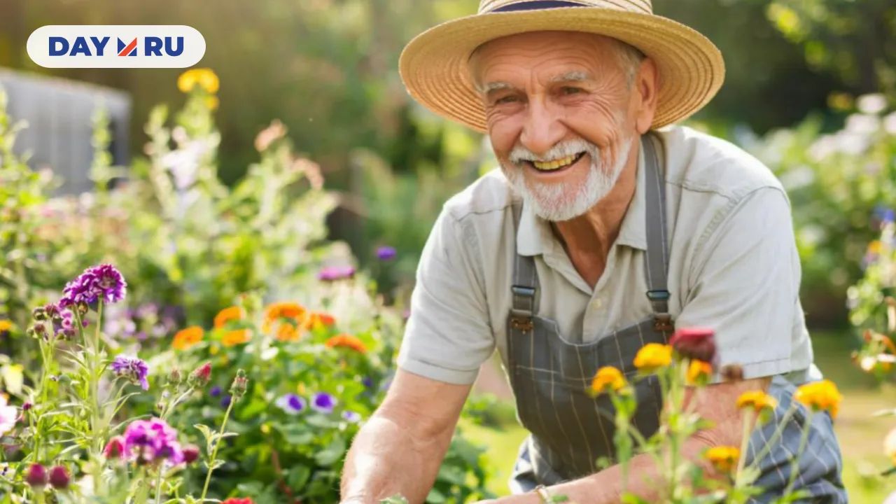 пенсионер на даче