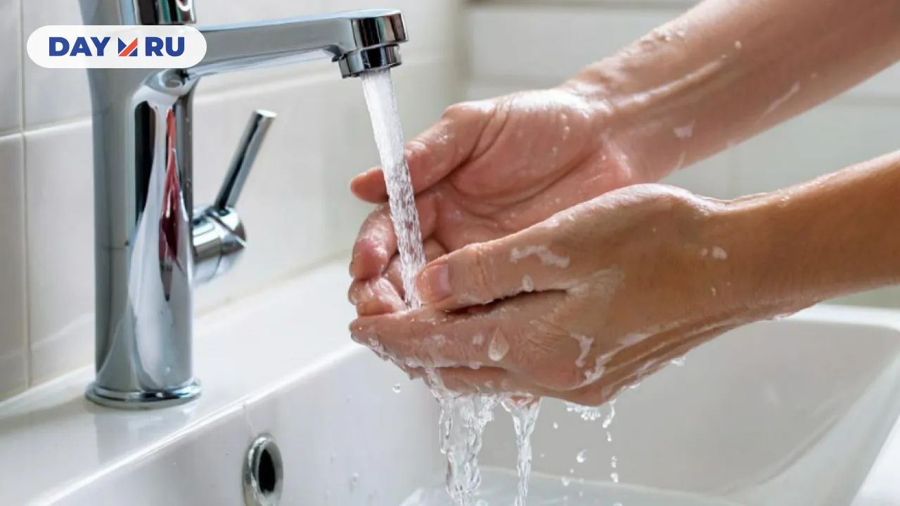руки моет