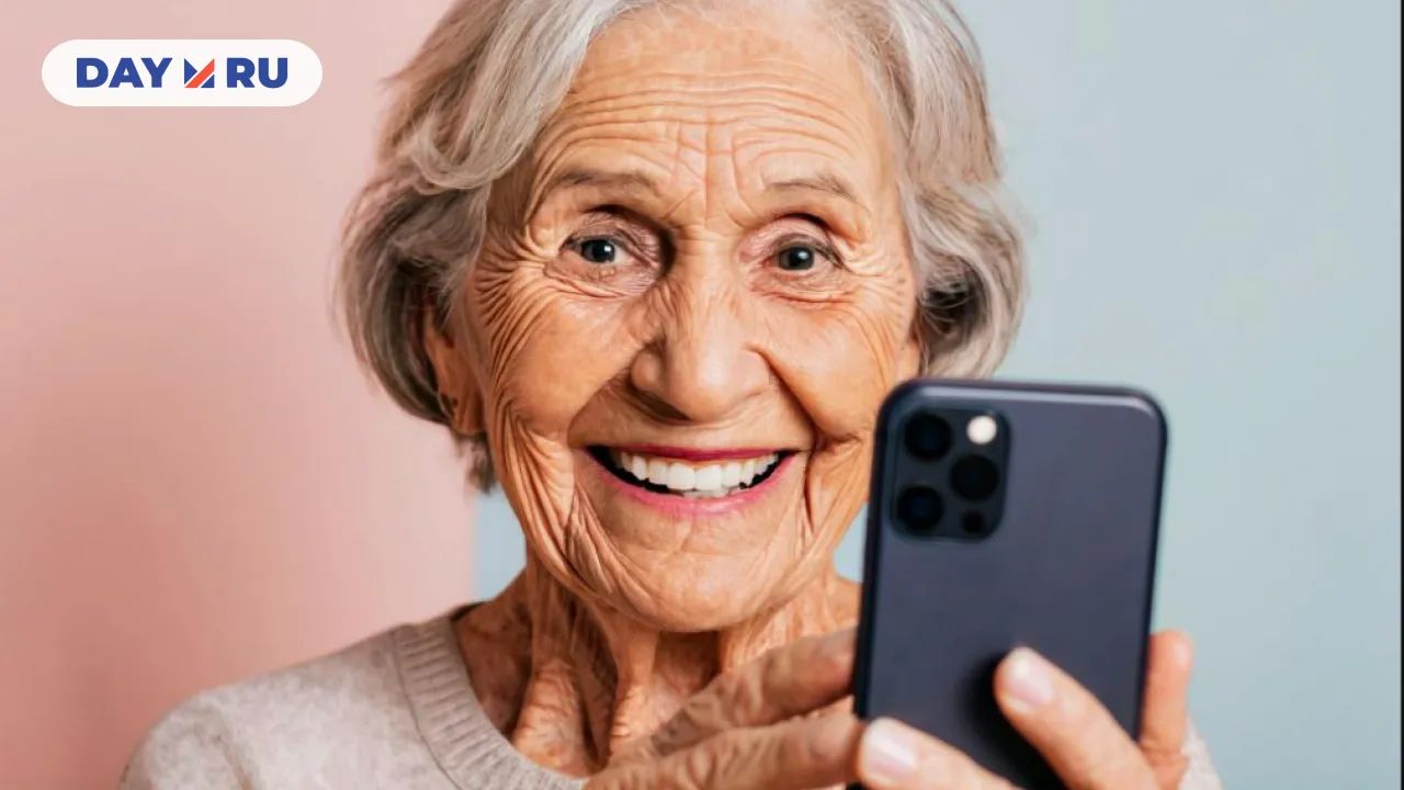 женщина со смартфоном