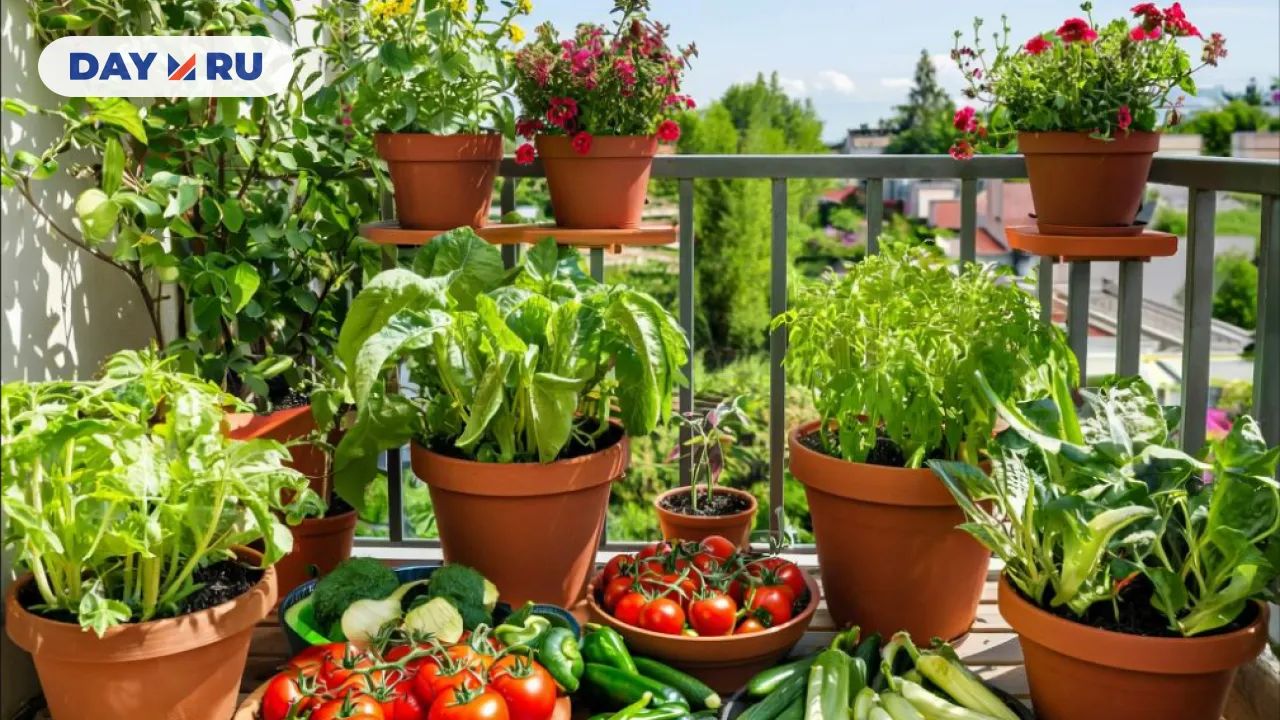 овощи на балконе