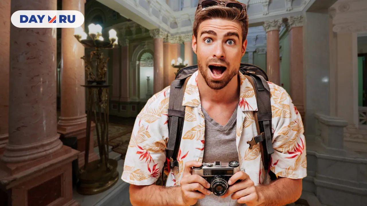 Турист в Москве