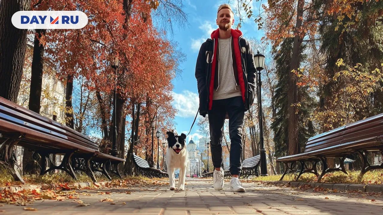 Прогулка с песиком Прогулка с песиком