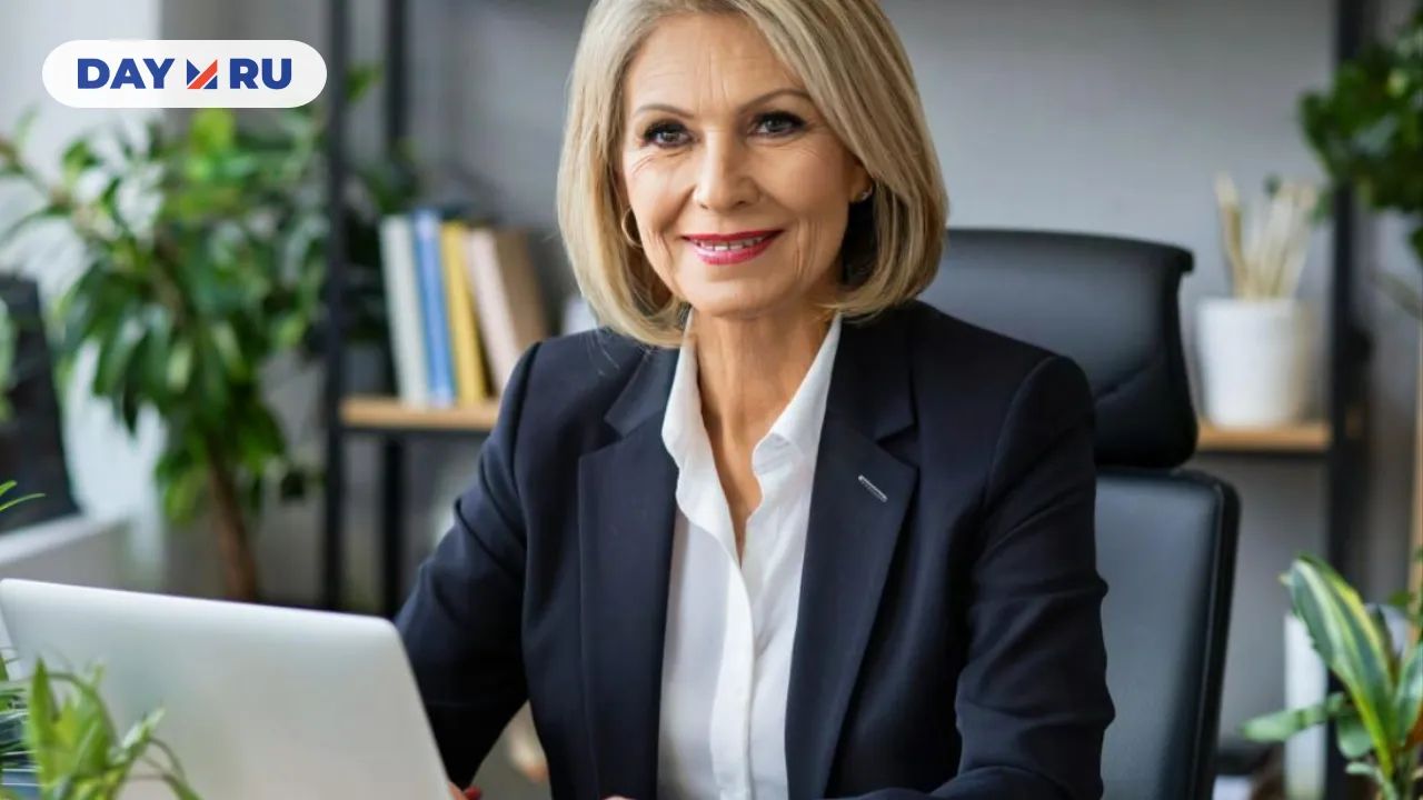 женщина в офисе