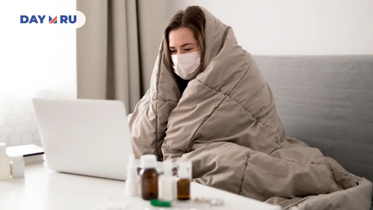 Женщина, простуда