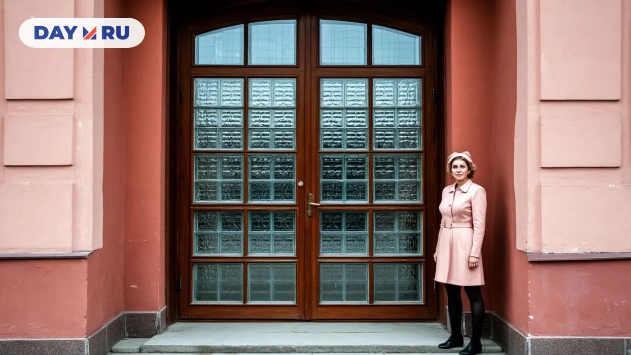 Дверь из стеклоблоков