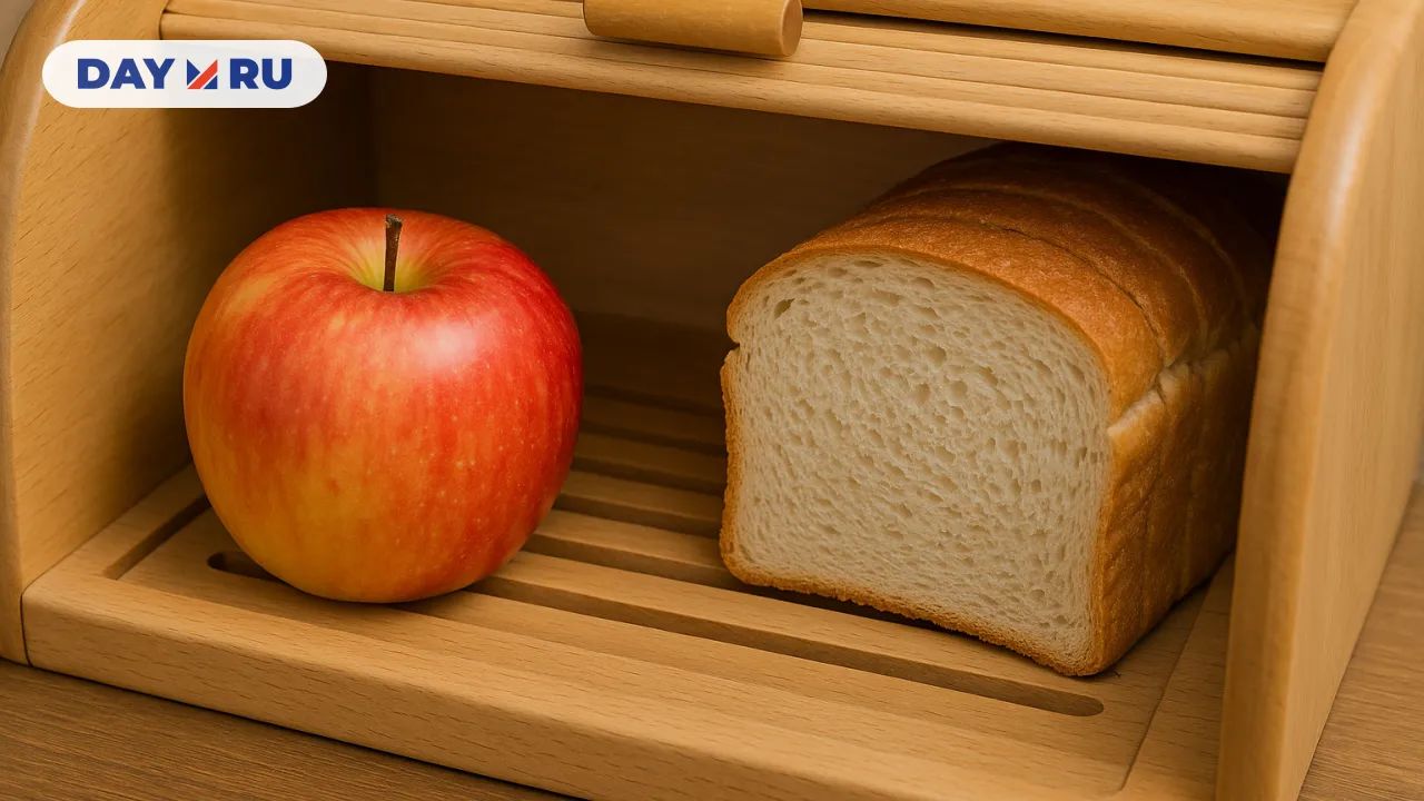 яблоко и хлеб