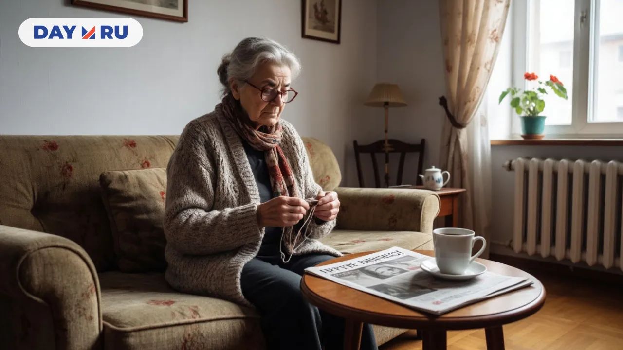 Пожилая женщина, хрущевка, паркет