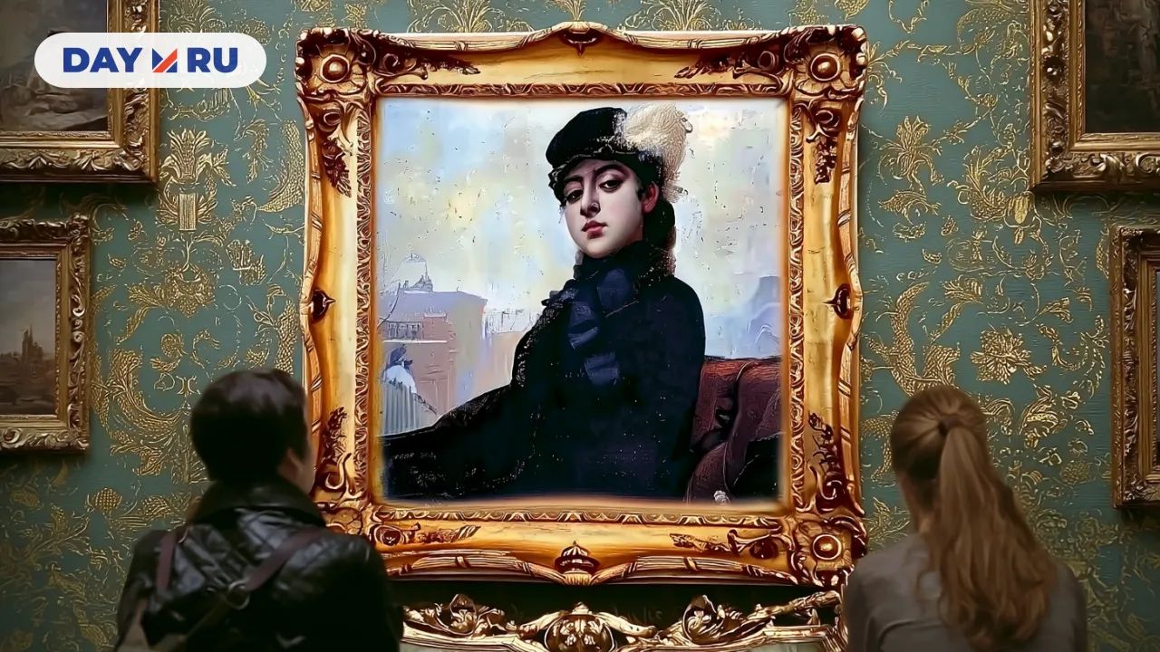 Арт, картина в галерее