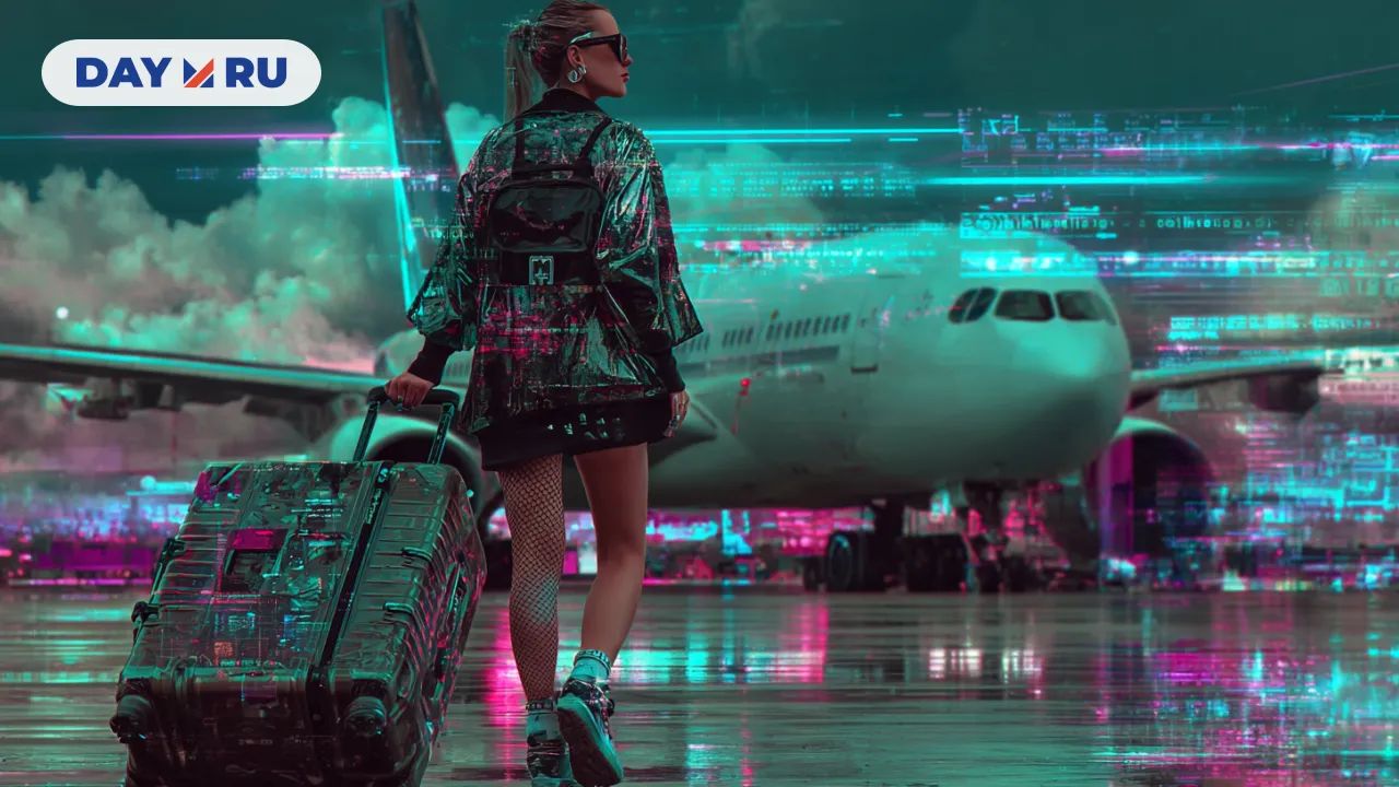 Женщина, самолет