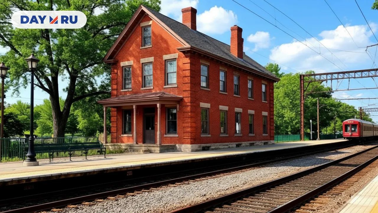 Дом, железная дорога