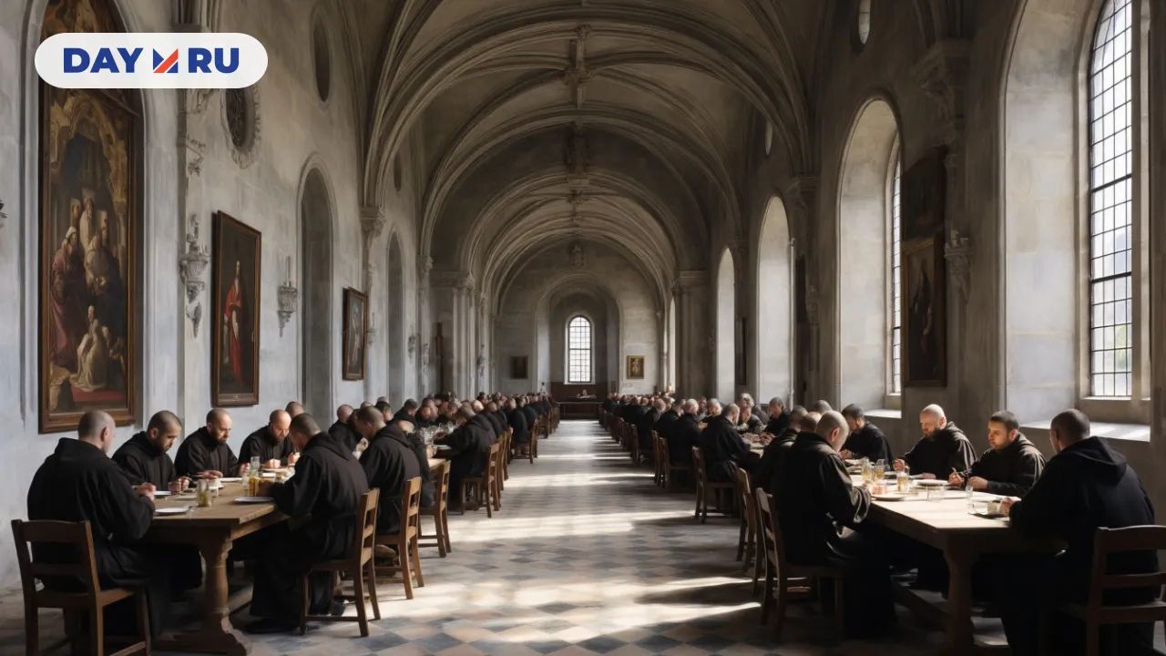 Трапезная в монастыре