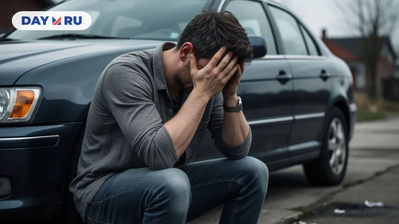 Грустный мужчина, арт