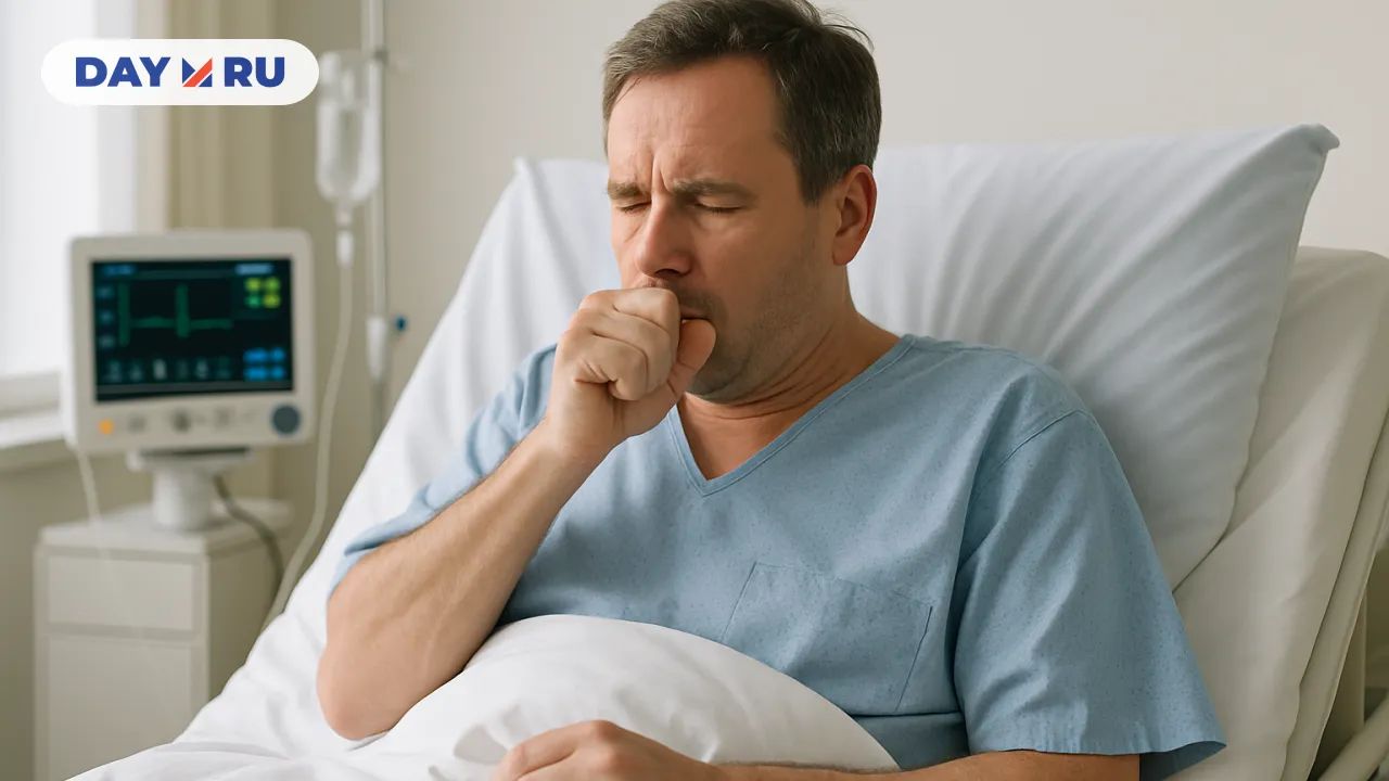 Кашляющий человек