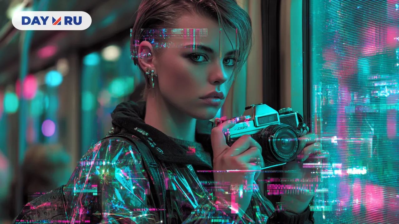 Женщина, фотоаппарат