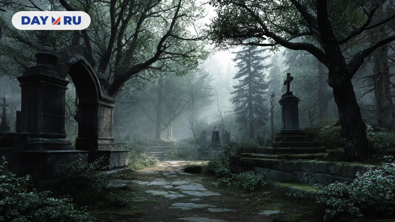 Кладбище, арт