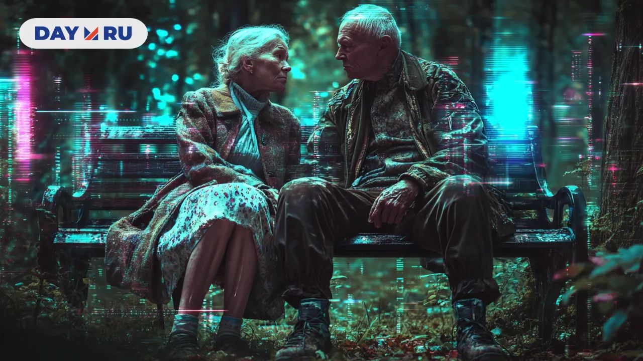 Люди, парк, лавочка