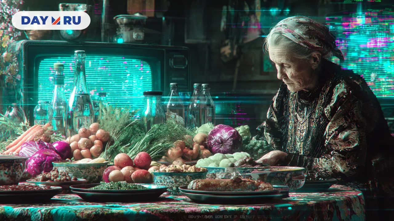 Пенсионерка, продукты