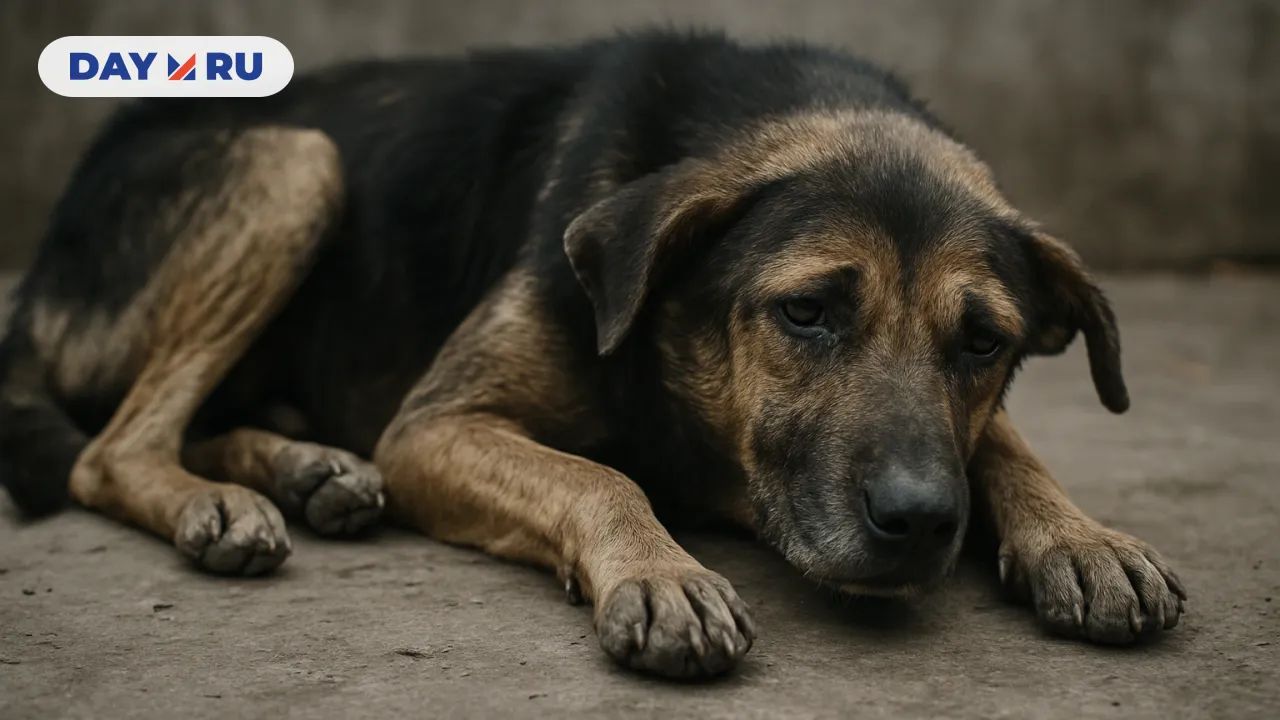 Больная собака