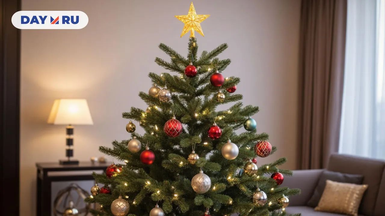 Новый год, гирлянда, елка