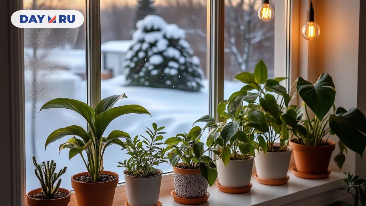 Зима — не повод забывать об уходе за растениями: 5 лайфхаков