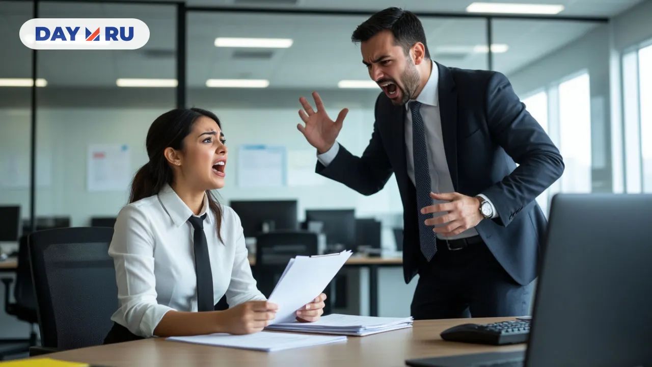 Офис, начальник, сотрудник, переработки
