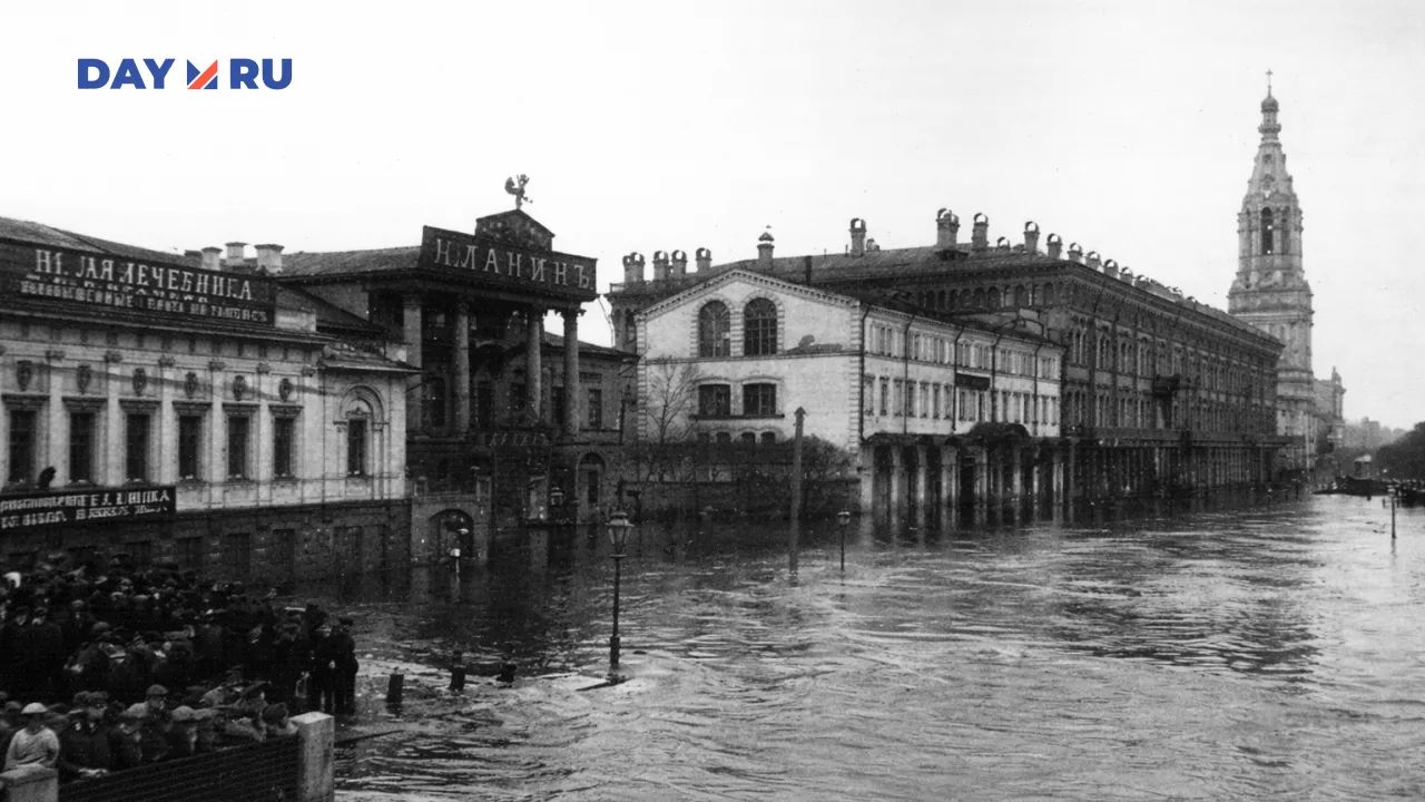 Наводнение 1908 года. Софийская набережная