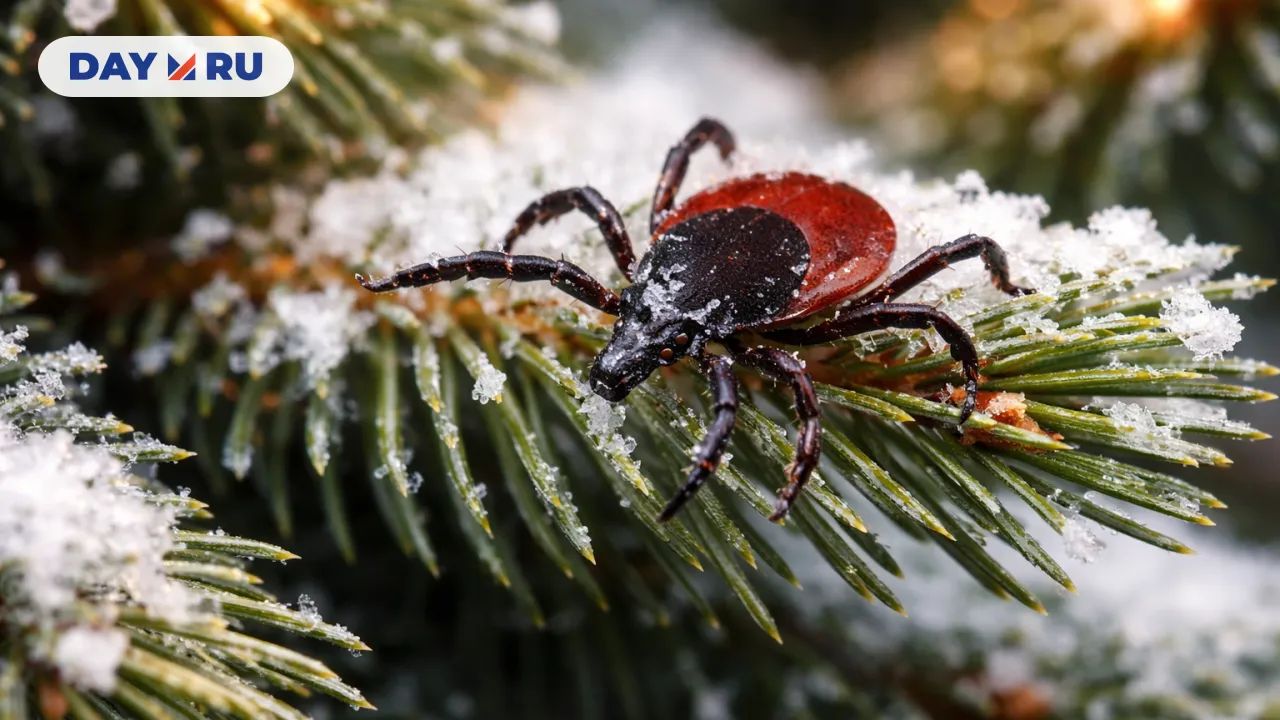 Клещ на елке