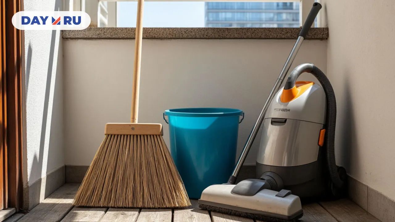 Где хранить ведро и швабру, если совсем мало места?