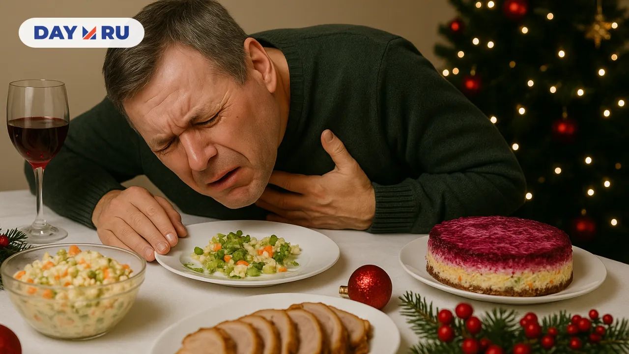 Мужчине стало плохо за новогодним столом