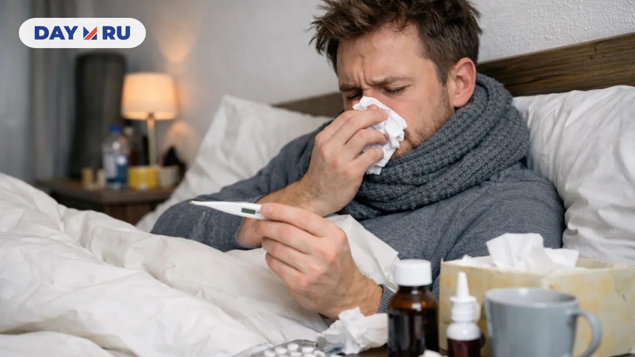 Человек с гриппом