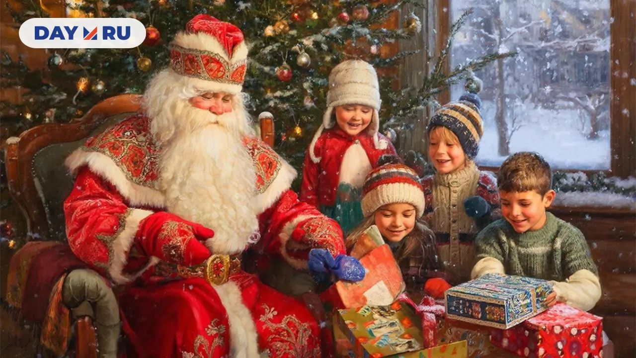 Дед Мороз, дети