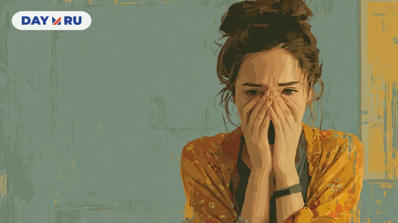 Женщина плачет, арт