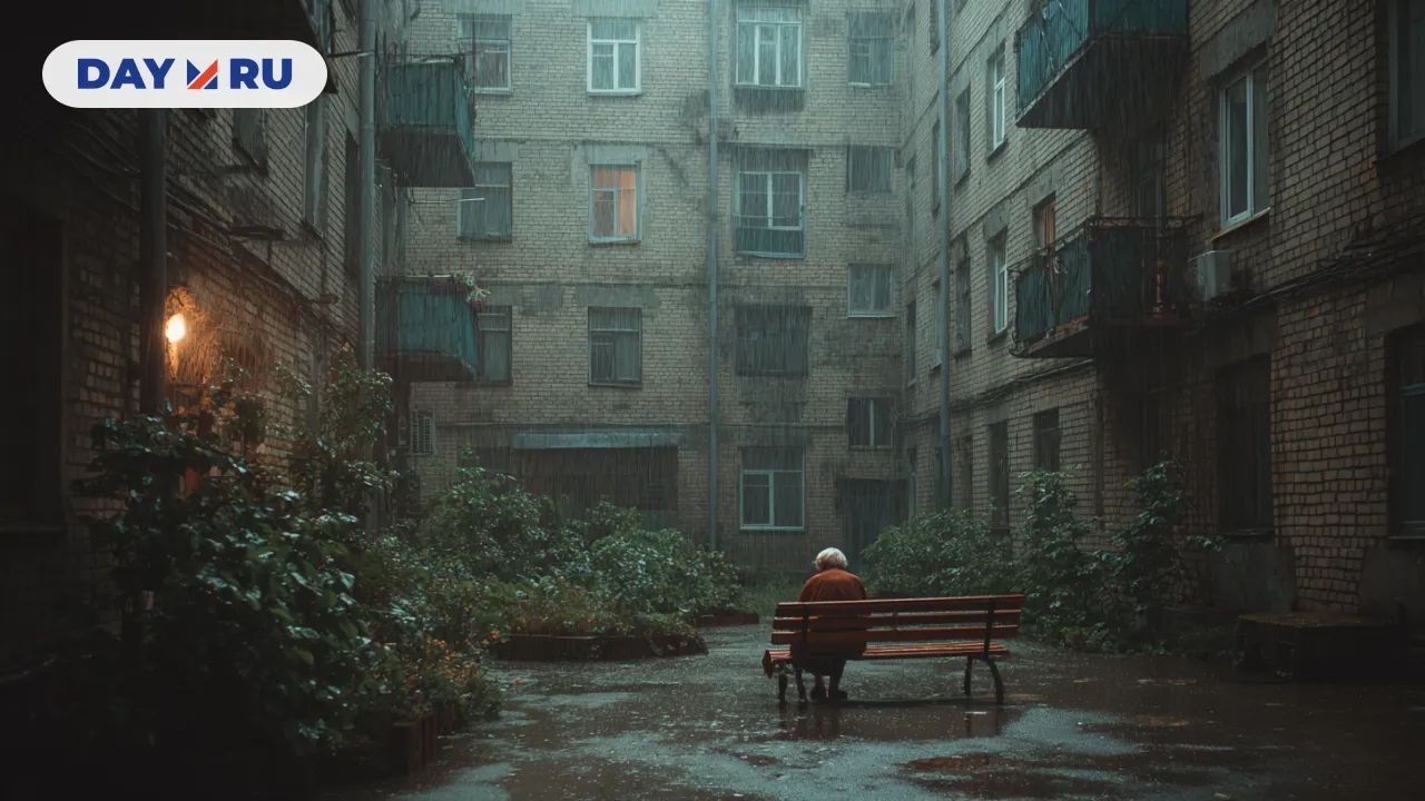 Бабушка на улице, арт