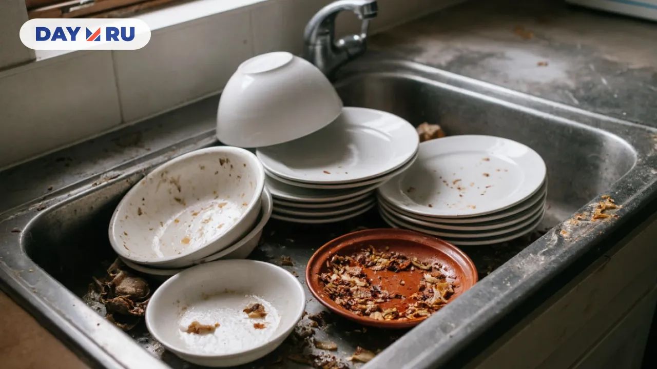Грязная посуда не ждёт до утра: опасные последствия привычки