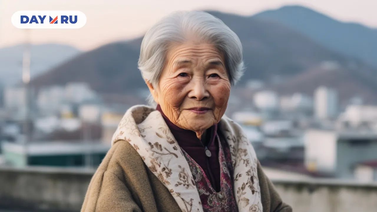 Пожилая китаянка