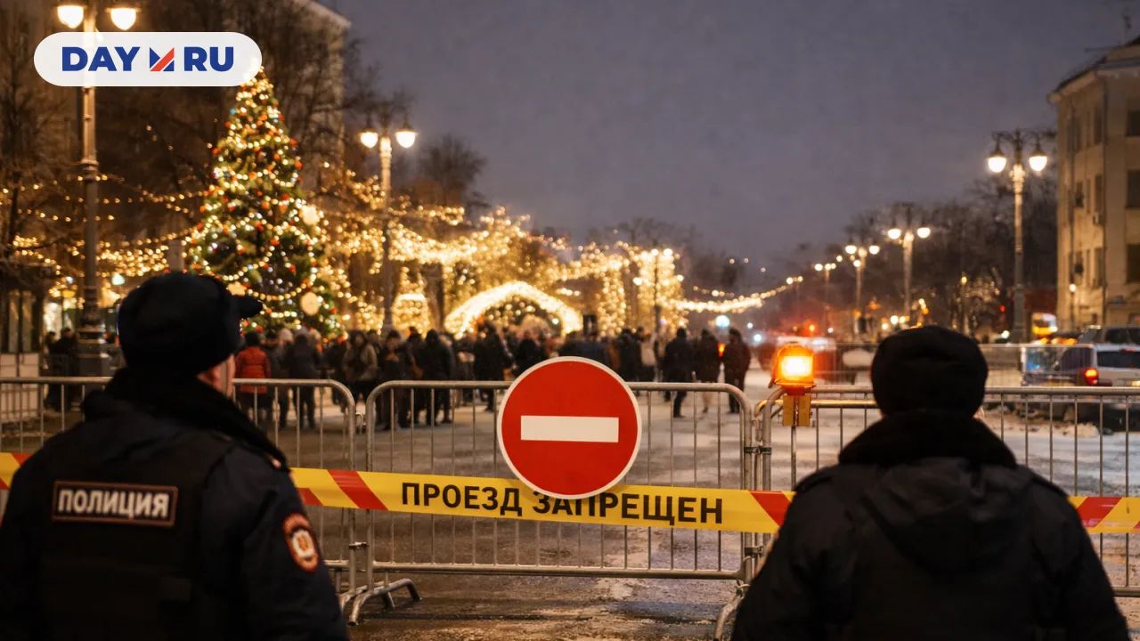 Рождество, Москва, перекрытая улица