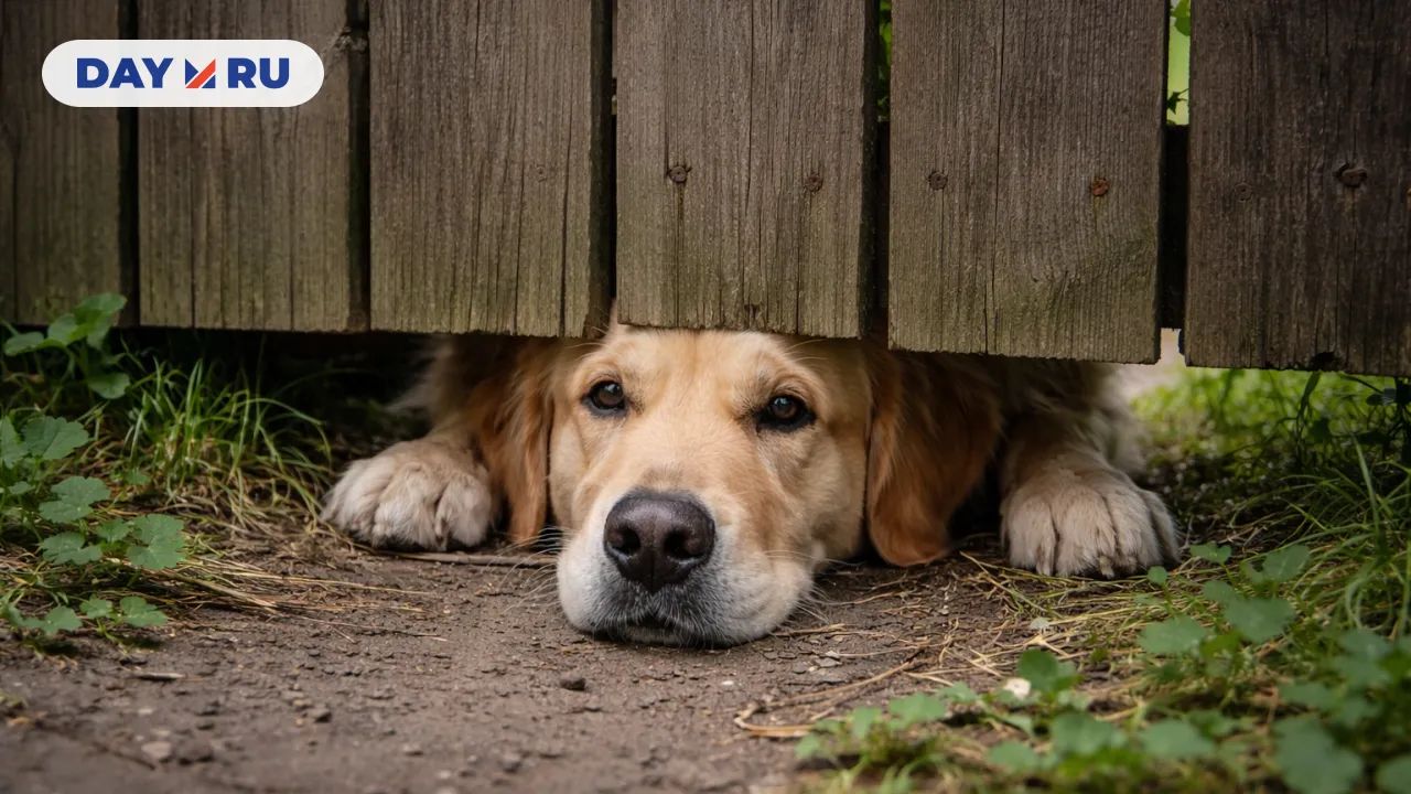 Собака под забором 