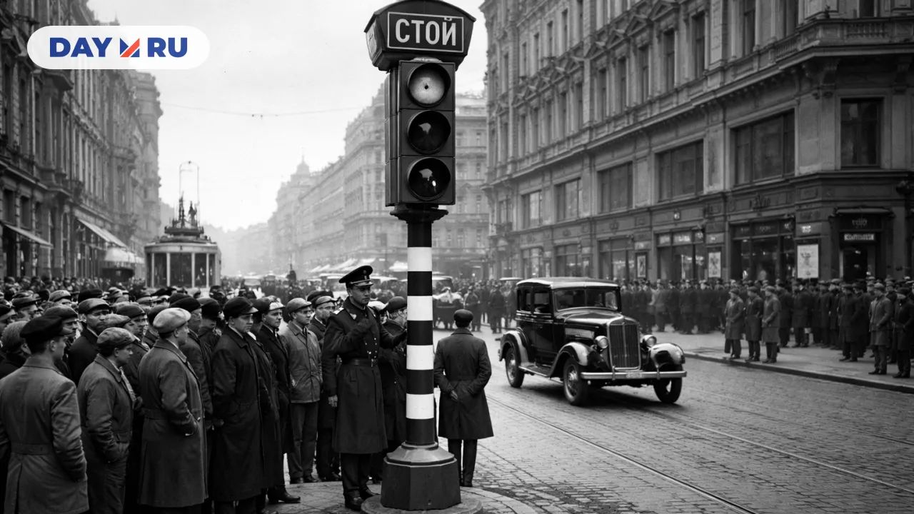 Первый светофор в Москве